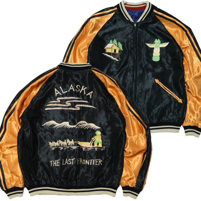 TAILOR TOYO テーラー東洋 スカジャン スーベニアジャケット ALASKAN EAGLE×DOG SLED アラスカ 白熊 鷲 メンズ TT15790-128