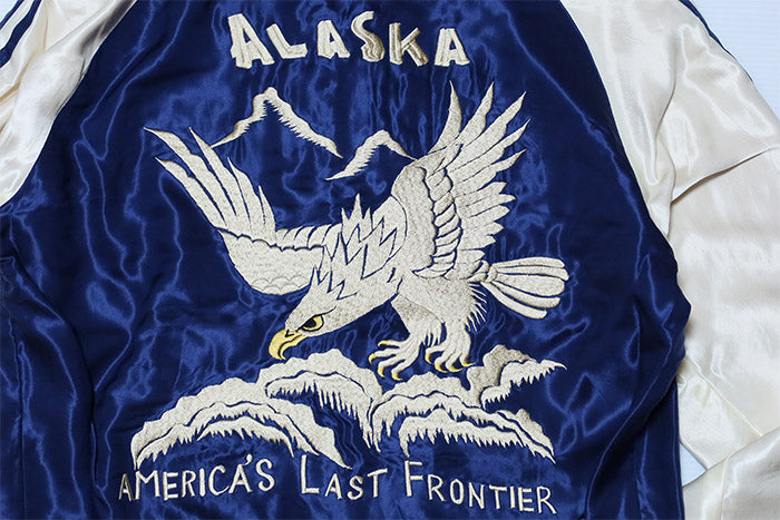 TAILOR TOYO テーラー東洋 スカジャン スーベニアジャケット ALASKAN EAGLE×DOG SLED アラスカ 白熊 鷲 メンズ TT15790-128