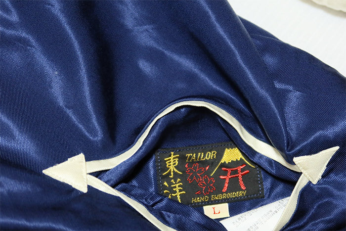 TAILOR TOYO テーラー東洋 スカジャン スーベニアジャケット ALASKAN EAGLE×DOG SLED アラスカ 白熊 鷲 メンズ TT15790-128