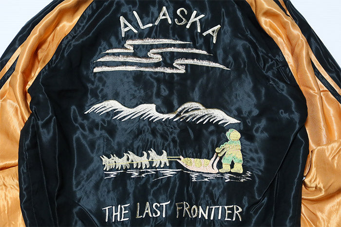 TAILOR TOYO テーラー東洋 スカジャン スーベニアジャケット ALASKAN EAGLE×DOG SLED アラスカ 白熊 鷲 メンズ TT15790-128
