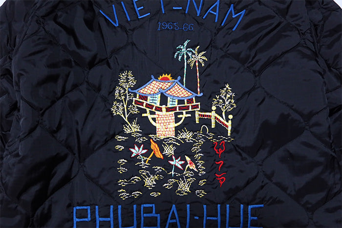 TAILOR TOYO テーラー東洋 リバーシブルベトナムジャケット ベトジャン VIET-NAM MAP×LANDSCAPE キルティング コットン ブラック TT15800