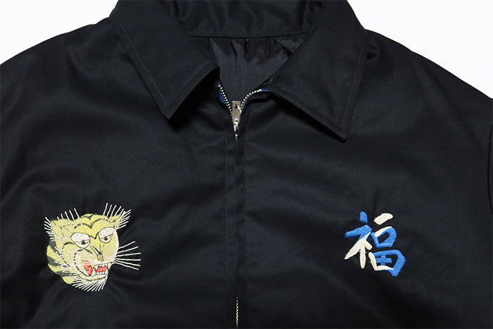 TAILOR TOYO テーラー東洋 リバーシブルベトナムジャケット ベトジャン VIET-NAM MAP×LANDSCAPE キルティング コットン ブラック TT15800