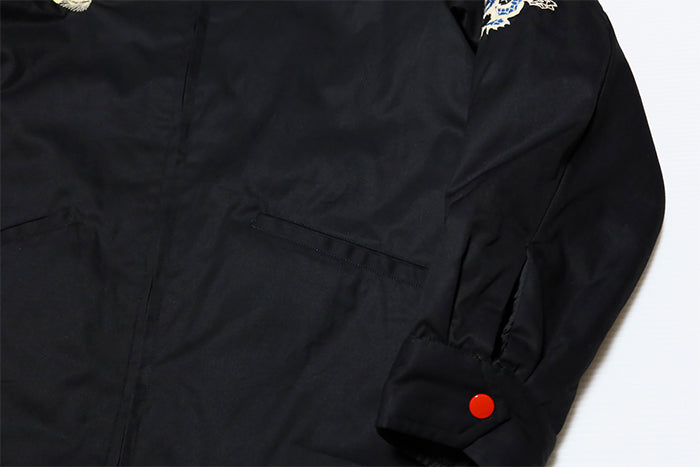 TAILOR TOYO テーラー東洋 リバーシブルベトナムジャケット ベトジャン VIET-NAM MAP×LANDSCAPE キルティング コットン ブラック TT15800