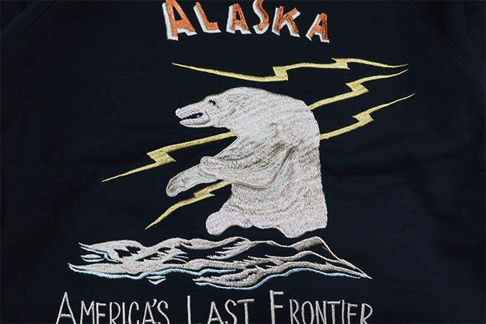 TAILOR TOYO TT69475 Full-zip ALASKA Polar Bear Dog Sled Sweatshirt