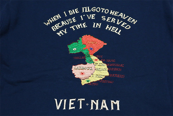 TAILOR TOYO テーラー東洋 スカパーカー スウェットパーカー"VIET-NAM" ベトナムマップ TT69651  メンズ ネイビー