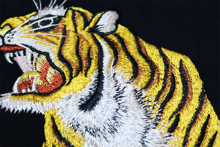 TAILOR TOYO テーラー東洋 スカポロシャツ TIGER 刺繍 虎 TT79585 ブラック