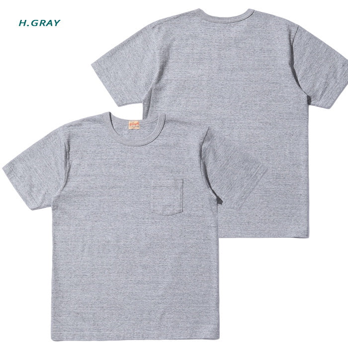 WHITESVILLE Men's Solid Pocket T-Shirt, Made in Japan, Short Sleeve, Round Body, WV78932