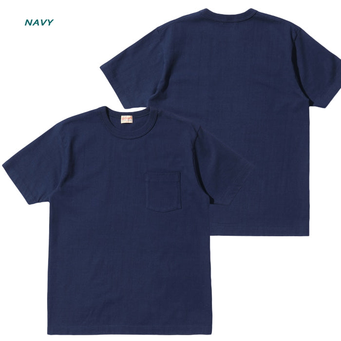 WHITESVILLE Men's Solid Pocket T-Shirt, Made in Japan, Short Sleeve, Round Body, WV78932