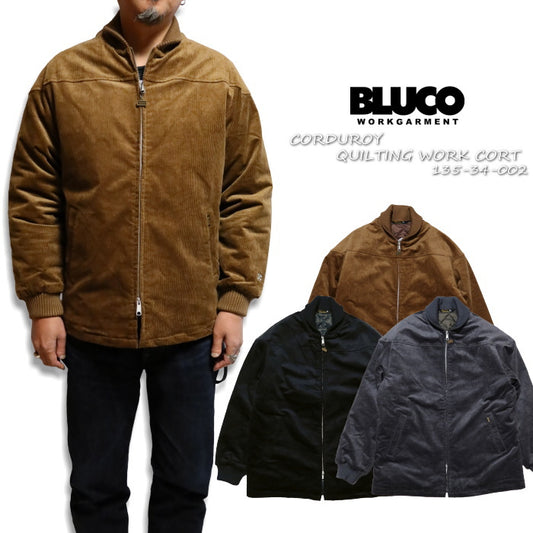 BLUCO quilted work coat corduroy jacket 1308 BLUCO WORK GARMENT 135-34-002