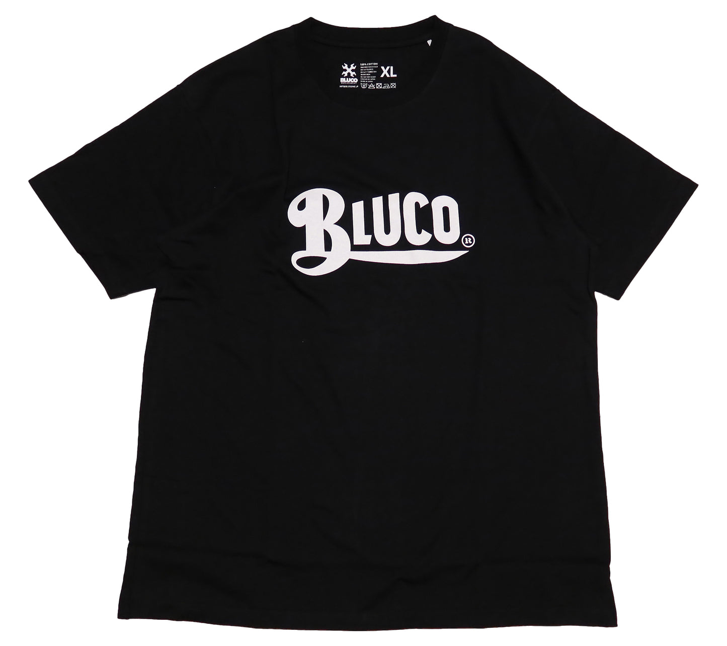BLUCO ブルコ Tシャツ OLD LOGO ロゴプリント メンズ 半袖 ブラック 143-22-002