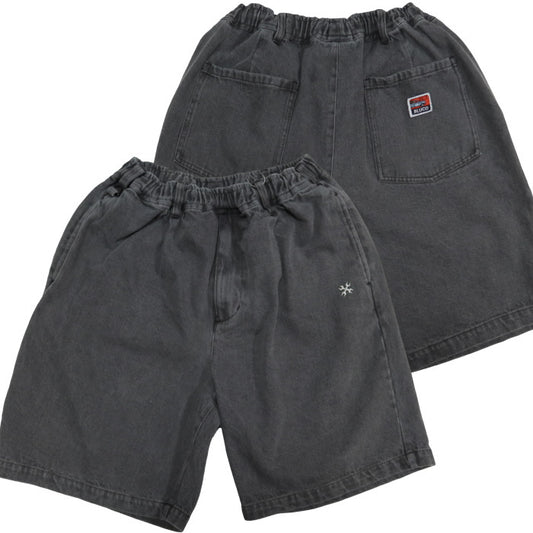 BLUCO WORK GARMENT ブルコ 12oz デニムイージーワークショーツ ショートパンツ 153-45-004 ブラック ヘリンボーン