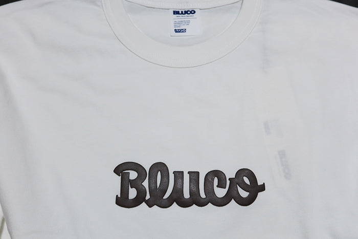 BLUCO WORK GARMENT ブルコ 長袖Tシャツ ドライコットン ロゴプリント メンズ 161-12-024