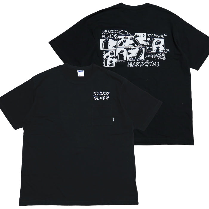 BLUCO ブルコ ドライコットンポケットTシャツ ARTWORK BY DISKAH 半袖 メンズ BLUCO WORK GARMENT 161-22-021