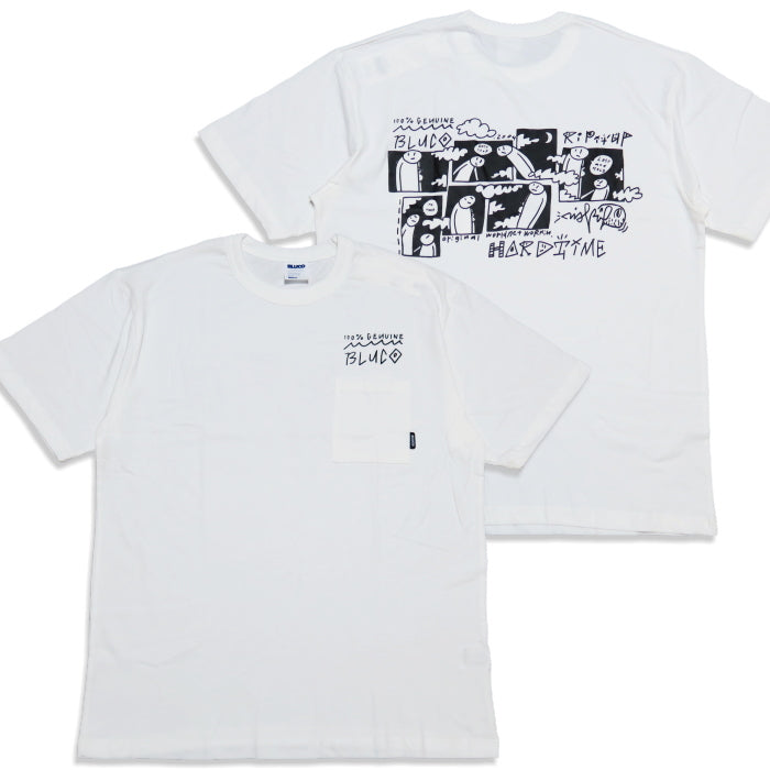 BLUCO ブルコ ドライコットンポケットTシャツ ARTWORK BY DISKAH 半袖 メンズ BLUCO WORK GARMENT 161-22-021