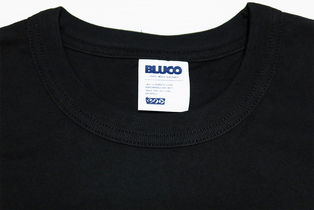 BLUCO ブルコ ポケットTシャツ ドライコットン 半袖 CHAMP メンズ BLUCO WORK GARMENT ブラック 161-22-023