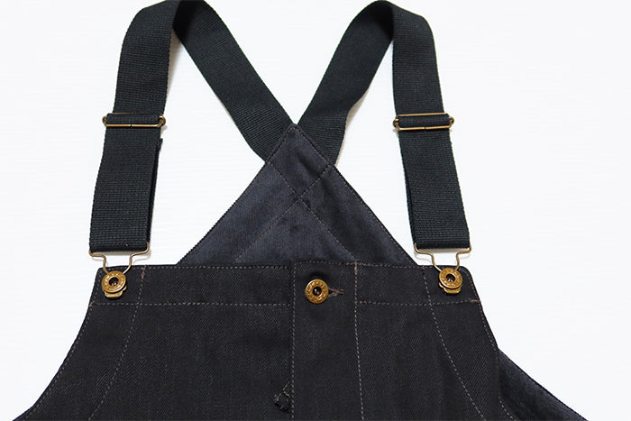 BLUCO ブルコ ジャパンデニムオーバーオール リジット BLUCO WORK GARMENT 161-43-08 インディゴ ブラック