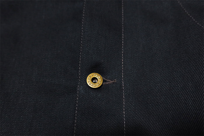 BLUCO ブルコ ジャパンデニムオーバーオール リジット BLUCO WORK GARMENT 161-43-08 インディゴ ブラック