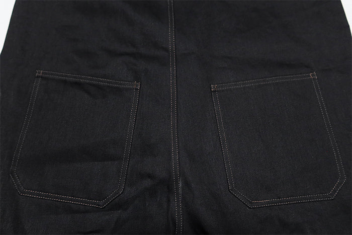 BLUCO ブルコ ジャパンデニムオーバーオール リジット BLUCO WORK GARMENT 161-43-08 インディゴ ブラック