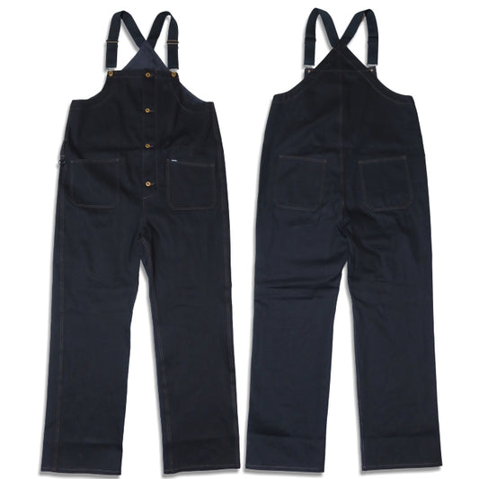 BLUCO ブルコ ジャパンデニムオーバーオール リジット BLUCO WORK GARMENT 161-43-08 インディゴ ブラック