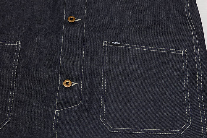 BLUCO ブルコ ジャパンデニムオーバーオール リジット BLUCO WORK GARMENT 161-43-08 インディゴ ブラック