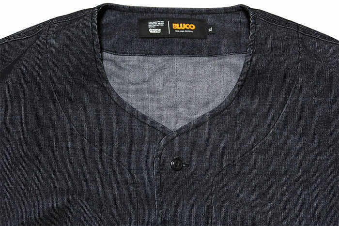 BLUCO ブルコ 鯉口シャツ ストレッチサマーコール 七分袖 ワークシャツ メンズ BLUCO WORK GARMENT 163-11-015