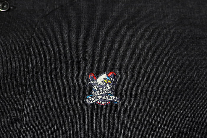 BLUCO ブルコ 鯉口シャツ ストレッチサマーコール 七分袖 ワークシャツ メンズ BLUCO WORK GARMENT 163-11-015