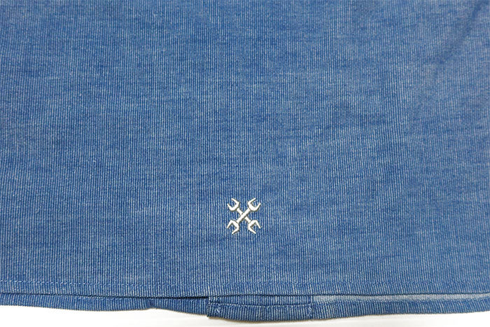 BLUCO ブルコ 鯉口シャツ ストレッチサマーコール 七分袖 ワークシャツ メンズ BLUCO WORK GARMENT 163-11-015