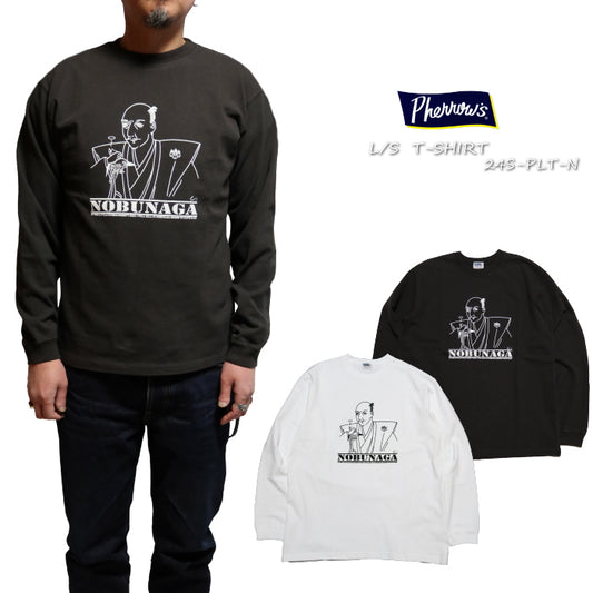 Pherrow's Long Sleeve T-Shirt Nobunaga NOBUNAGA Long T-Shirt 24S-PLT-N