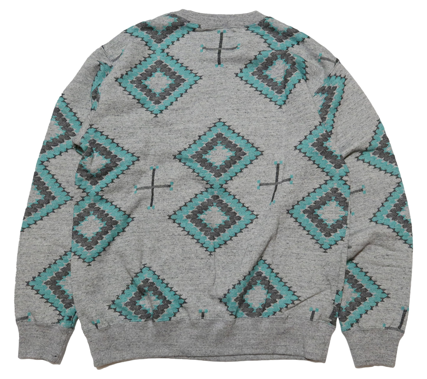 Pherrow's Jacquard Sweatshirt Navajo Pattern Men's Long Sleeve 24S-PNS1