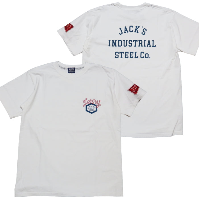 Pherrow's フェローズ Tシャツ JACK'S INDUSTRIAL STEEL Co. メンズ 半袖 24S-PT3