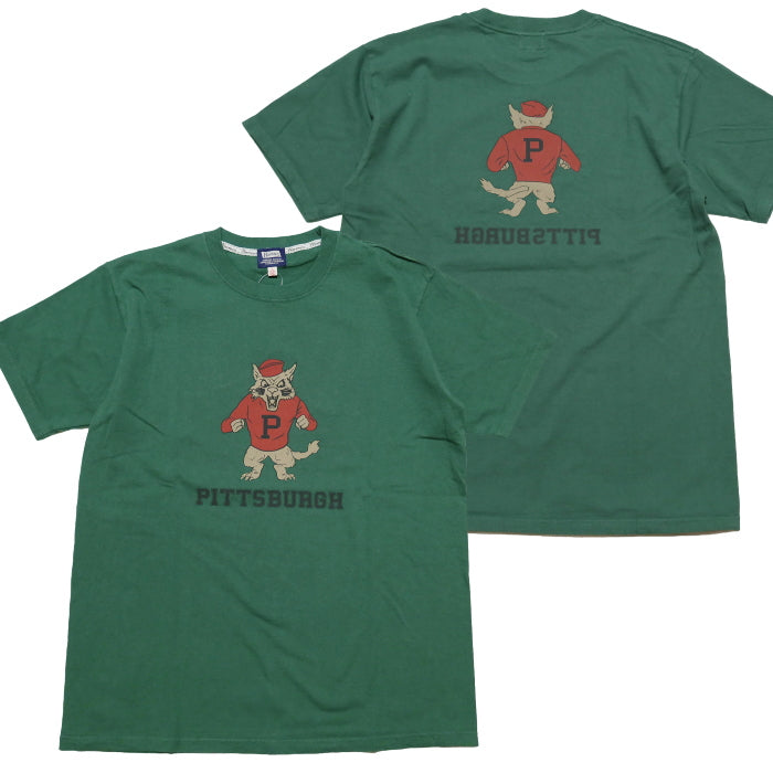 Pherrow's T-shirt PITTSBURGH Men's Short Sleeve Green Wolf 24S-PT6