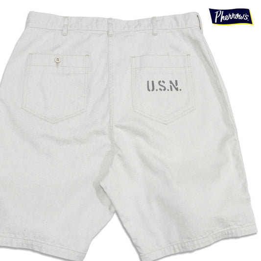 Pherrow's フェローズ U.S.NAVY デニムショートパンツ 日本製 25S-PDDS1 メンズ USN ミリタリー