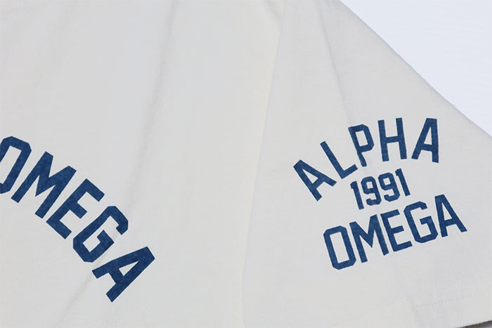 Pherrow's フェローズ Tシャツ ALPHA PHI OMEGA 半袖 カタログ未掲載モデル 25S-PT21 アメカジ