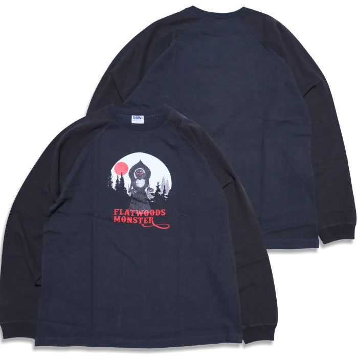 Pherrow's フェローズ ラグラン長袖Tシャツ FLATWOODS MONSTER 25W-PRLT2 フラットウッズモンスター 日本製