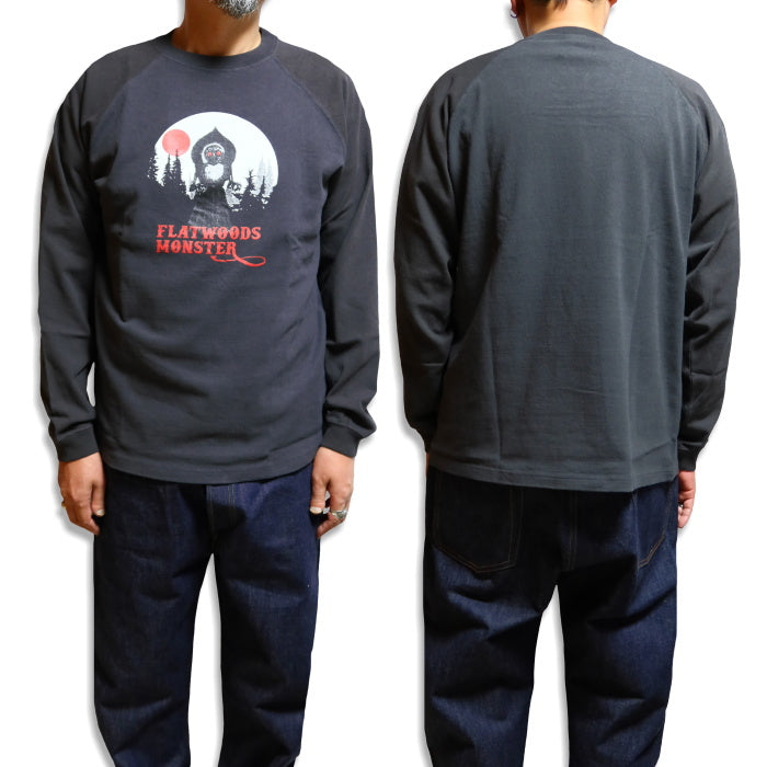 Pherrow's フェローズ ラグラン長袖Tシャツ FLATWOODS MONSTER 25W-PRLT2 フラットウッズモンスター 日本製