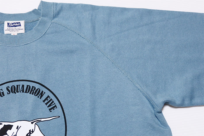 Pherrow's フェローズ ラグラン袖スウェットシャツ US NAVY VB-5 ミニ裏毛 ミリタリー 犬 25W-PRS2 日本製