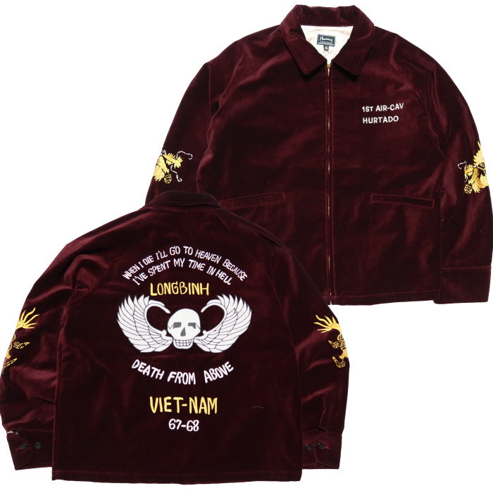 Pherrow's フェローズ スーベニアジャケット ベトジャン 別珍 25W-PVSJ1 コットン フライングスカル 刺繍