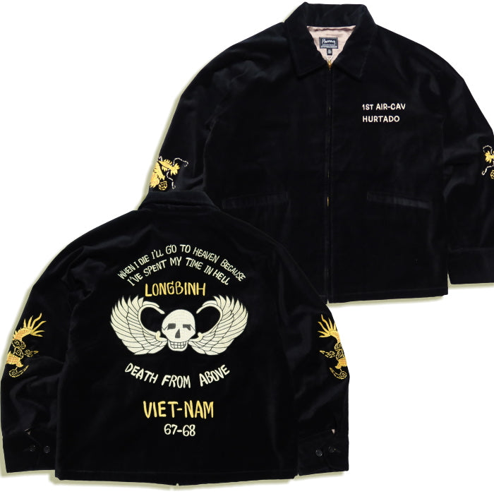 Pherrow's フェローズ スーベニアジャケット ベトジャン 別珍 25W-PVSJ1 コットン フライングスカル 刺繍