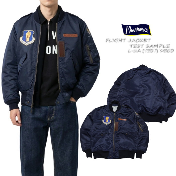 Pherrow's フェローズ L-2Aフライトジャケット 日本製 パッチ カスタム 26S-L-2A(TEST)DECO