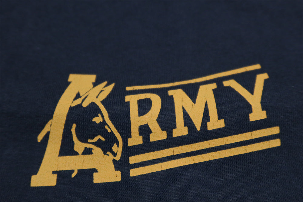 Pherrow's Henley Neck T-Shirt ARMY Short Sleeve 26S-PHNT2 One Point S Black