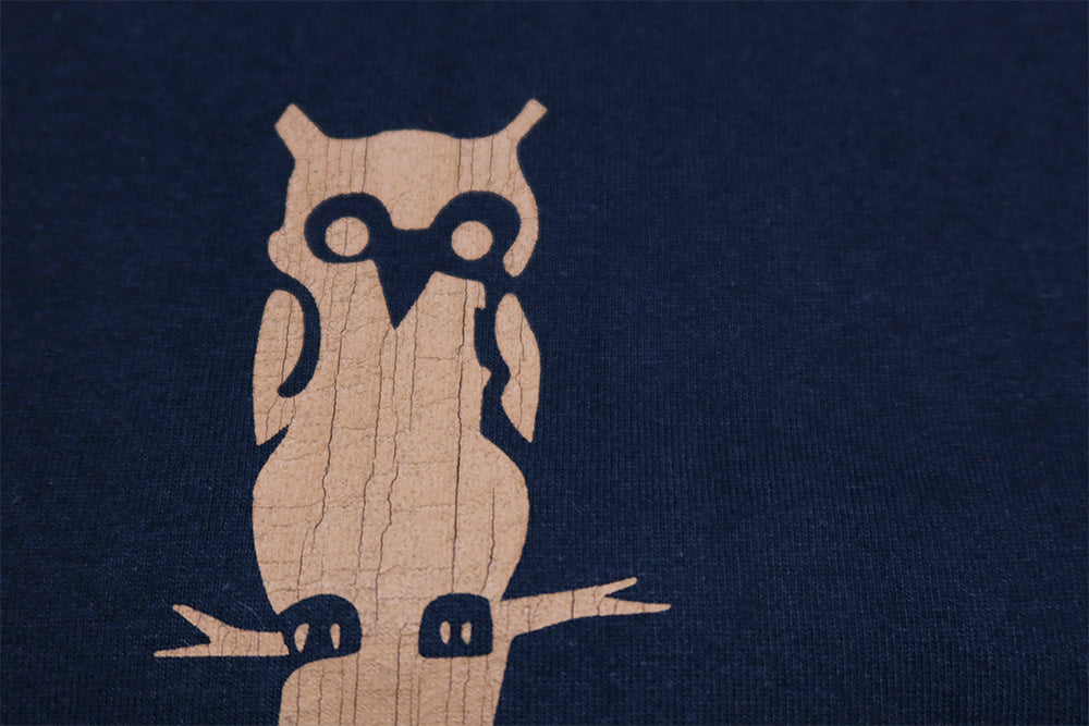 Pherrow's フェローズ Tシャツ 梟 LUCKY UNIVERSITY 日本製 メンズ アメカジ 半袖 26S-PMT2