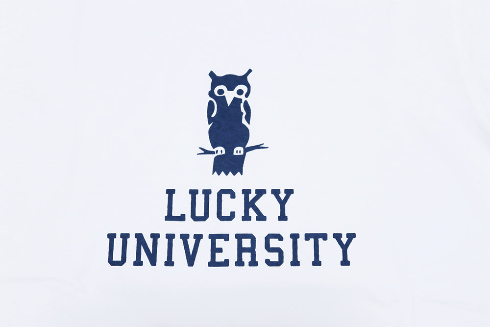 Pherrow's フェローズ Tシャツ 梟 LUCKY UNIVERSITY 日本製 メンズ アメカジ 半袖 26S-PMT2