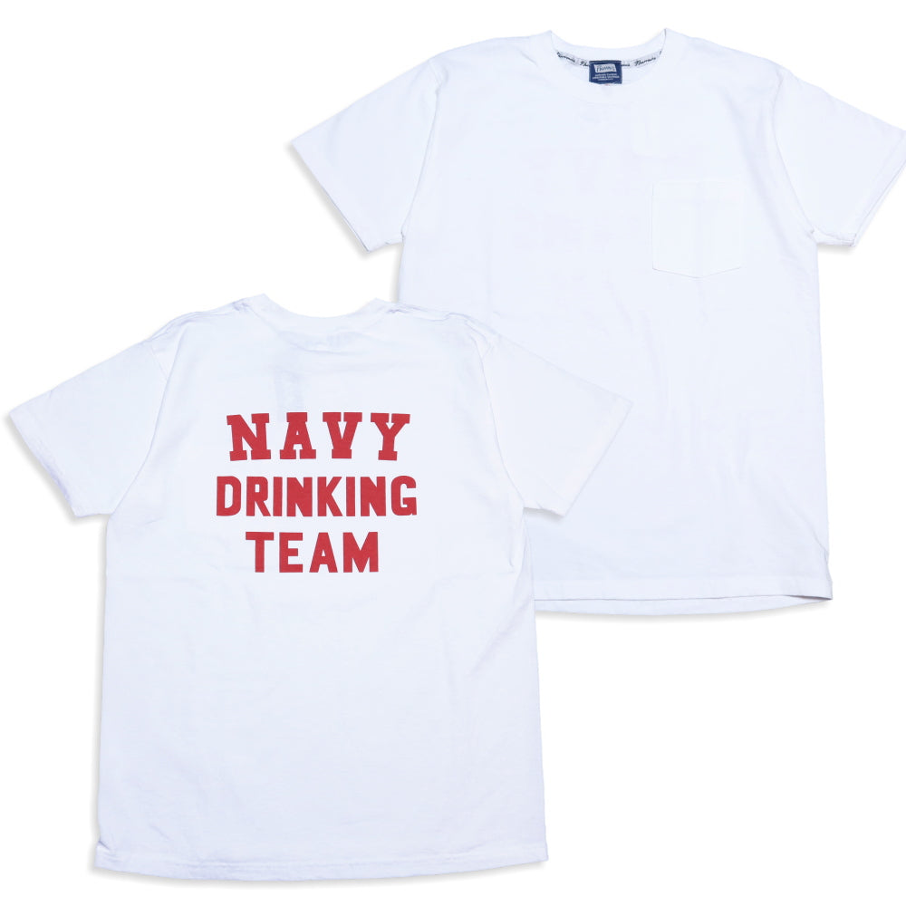 Pherrow's フェローズ ポケットTシャツ NAVY DRINKING TEAM メンズ アメカジ 半袖 26S-PPT2