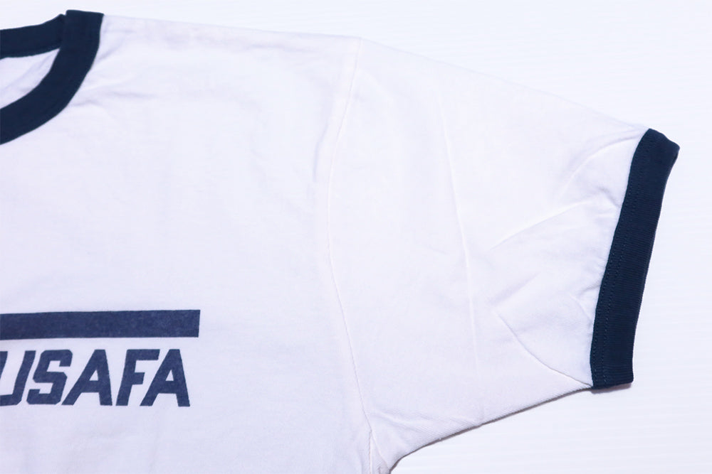 Pherrow's Ringer T-shirt USAFA Short Sleeve White Military Classic 26S-PRT1