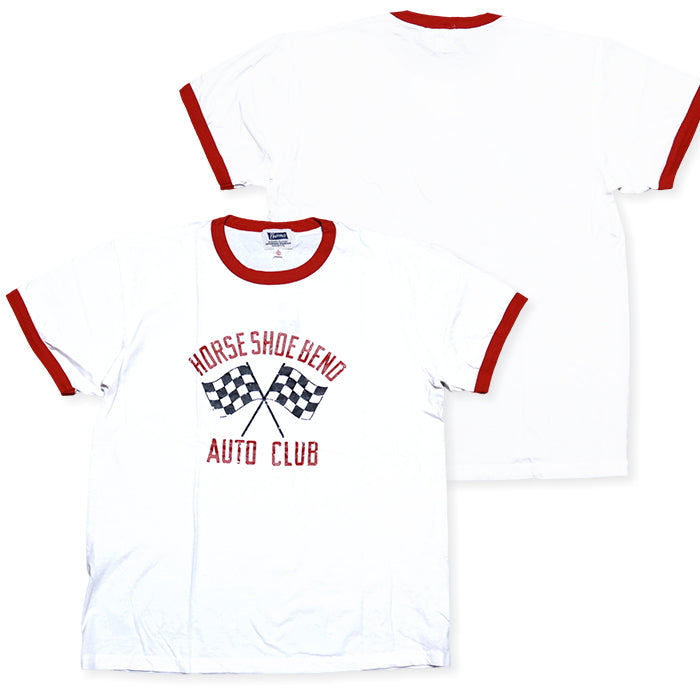 Pherrow's フェローズ リンガーTシャツ カタログ未掲載モデル HORSESHOE BEND 半袖 26S-PRT2 ホワイト