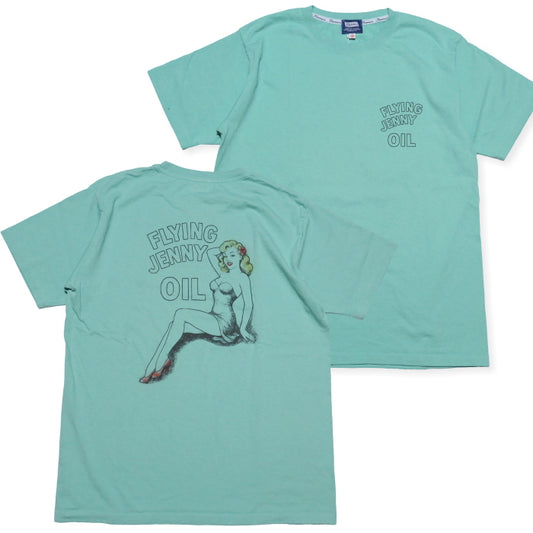 Pherrow's(フェローズ) Tシャツ FRYING JENNY OIL カタログ未掲載モデル ミリタリー ピンナップガール 半袖 26S-PT19