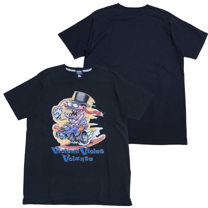 Pherrow's フェローズ Tシャツ Violent Violet Volante メンズ HOT ROD 半袖 26S-PT8