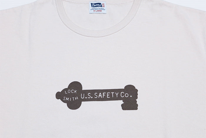 Pherrow's フェローズ Tシャツ LOCKSMITH 半袖 日本製 メンズ 鍵 26S-PTP4 Sホワイト