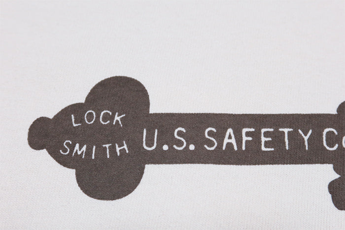 Pherrow's フェローズ Tシャツ LOCKSMITH 半袖 日本製 メンズ 鍵 26S-PTP4 Sホワイト
