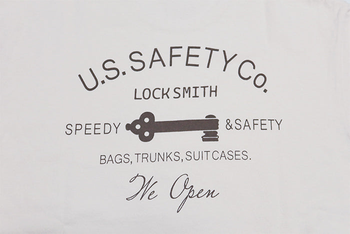 Pherrow's フェローズ Tシャツ LOCKSMITH 半袖 日本製 メンズ 鍵 26S-PTP4 Sホワイト